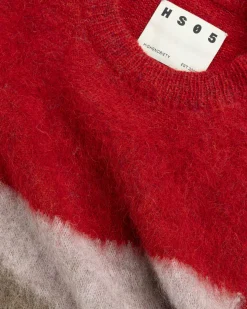 Cheap Highsnobiety HS05 Alpaca Abstract Sweater Vest Red/Blue unavailable