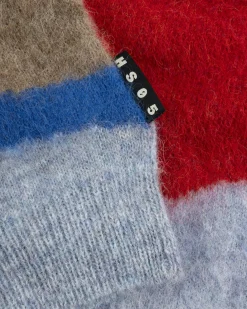 Cheap Highsnobiety HS05 Alpaca Abstract Sweater Vest Red/Blue unavailable