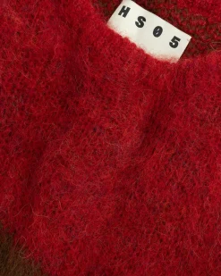 Store Highsnobiety HS05 Alpaca Abstract Wave Sweater Brown/Red unavailable
