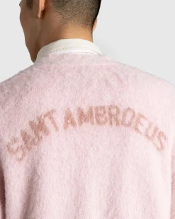 Outlet Sant Ambroeus Alpaca Cardigan Pink lightpink