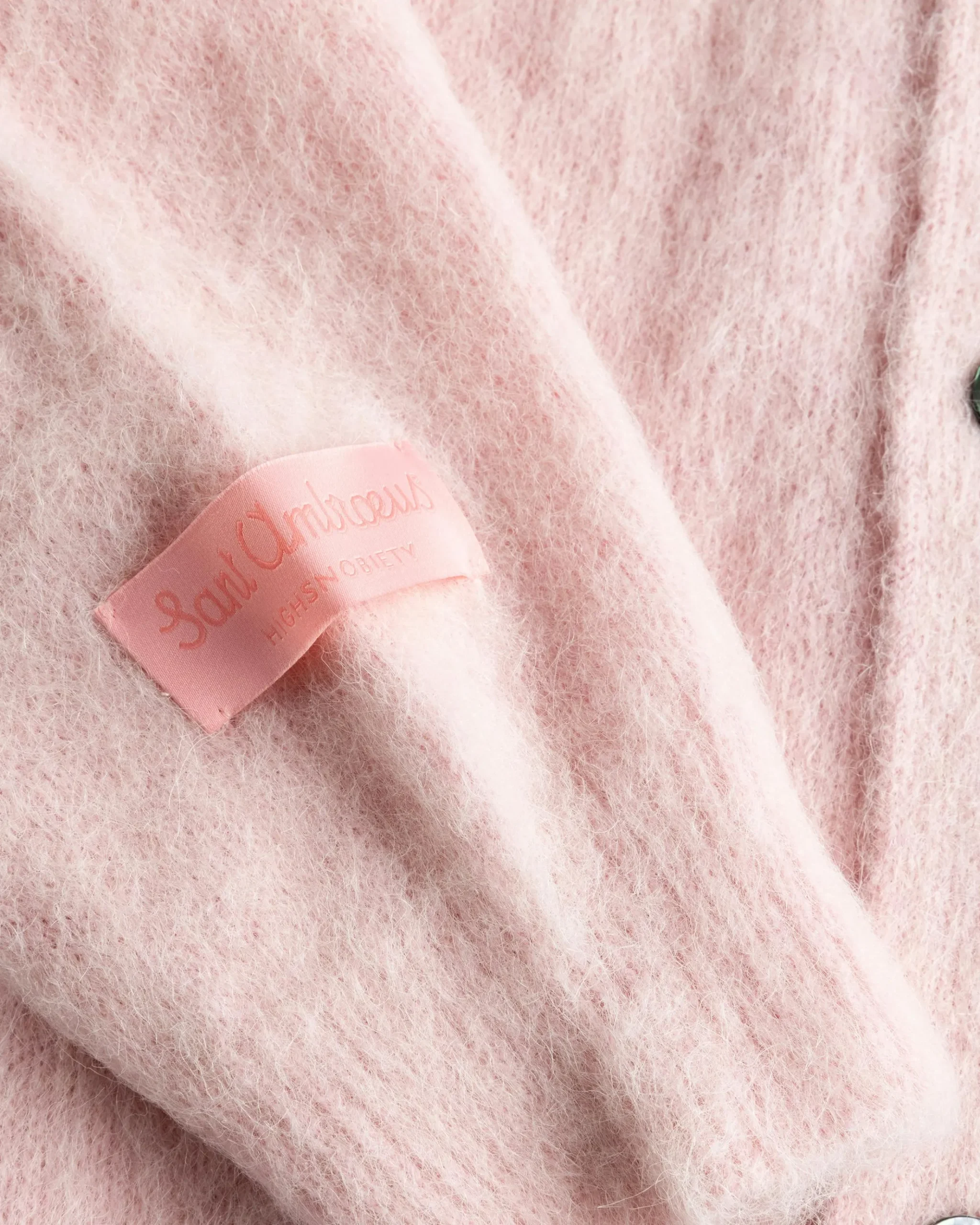 Outlet Sant Ambroeus Alpaca Cardigan Pink lightpink