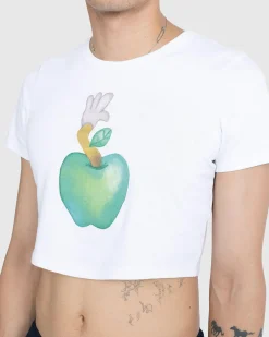 Discount Highsnobiety Apple Baby Tee white