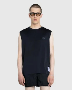 Cheap Satisfy AuraLite Muscle Tee black