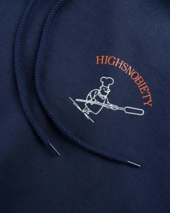 Hot Beigel Bake Baker Hoodie navy