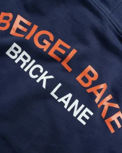 Hot Beigel Bake Baker Hoodie navy