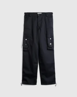 Sale GmbH Baltasar Cotton Twill Mix Trousers black