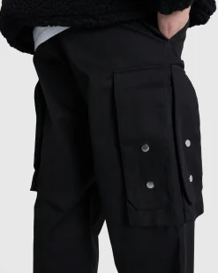 Sale GmbH Baltasar Cotton Twill Mix Trousers black