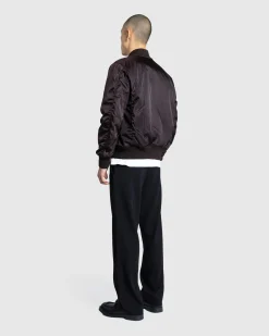 Store Meta Campania Collective Bastien Nylon Cropped Bomber Dark Chocolate Brown darkchocolatebrown