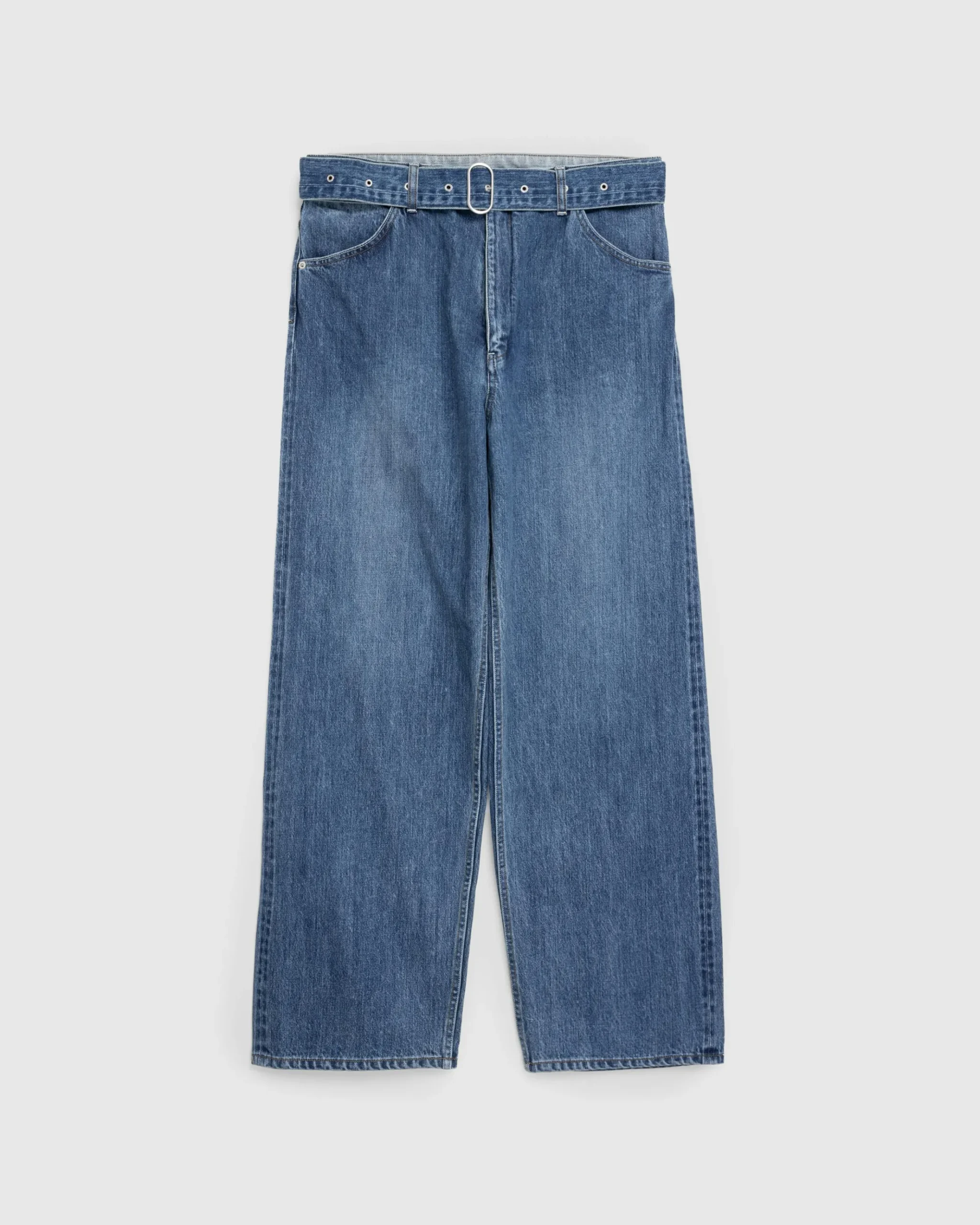 Fashion Jil Sander Belted Denim Trouser canard