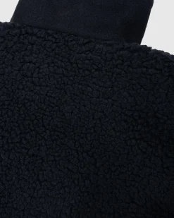 Hot GmbH Bernt Teddy Wool Twill Fleece Jacket black