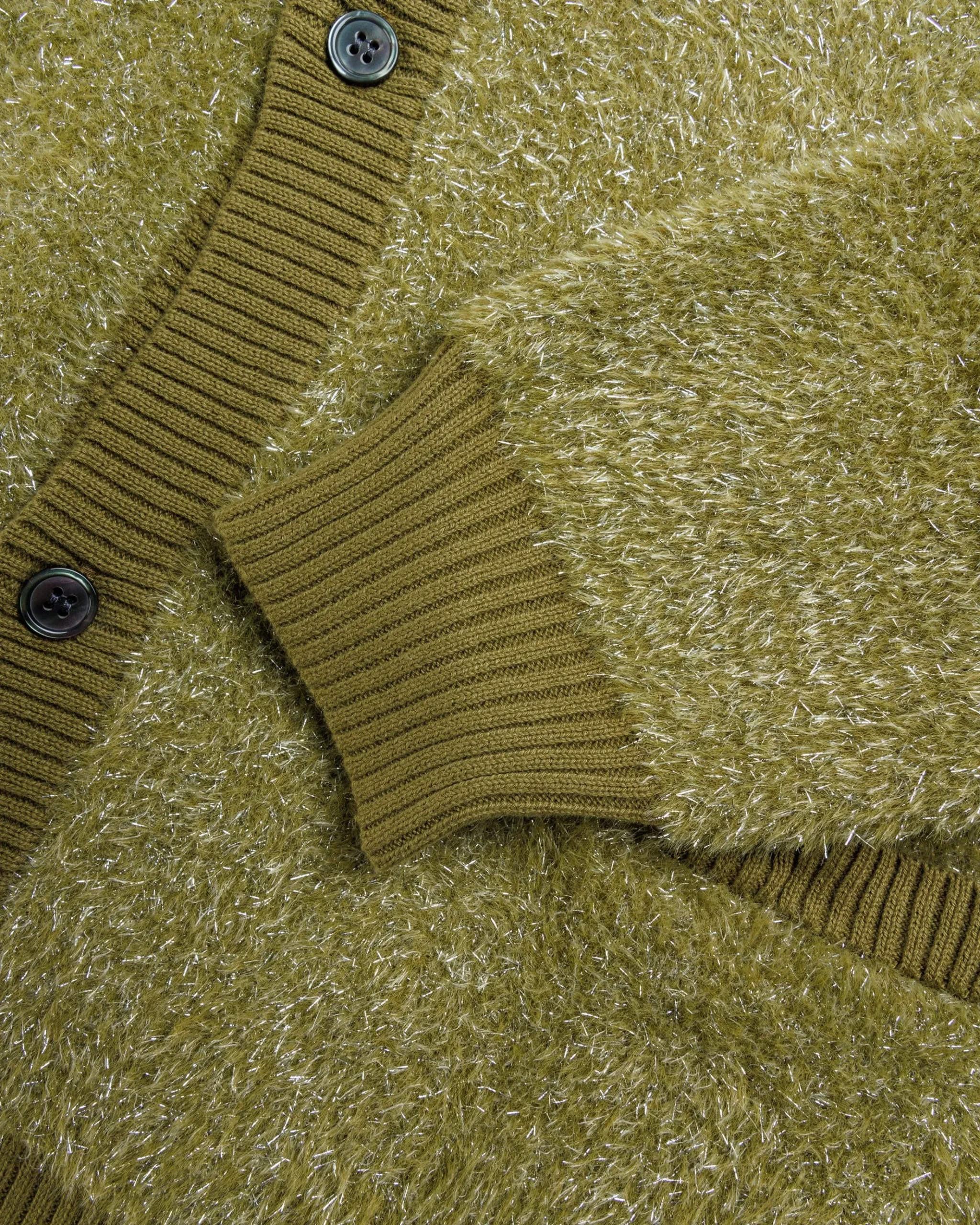 Best Fucking Awesome Big Night Out Cardigan olive/glitter