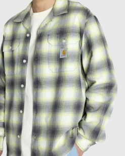 Flash Sale Carhartt WIP Blanchard Check Shirt Arctic Lime blanchardcheck,arcticlime