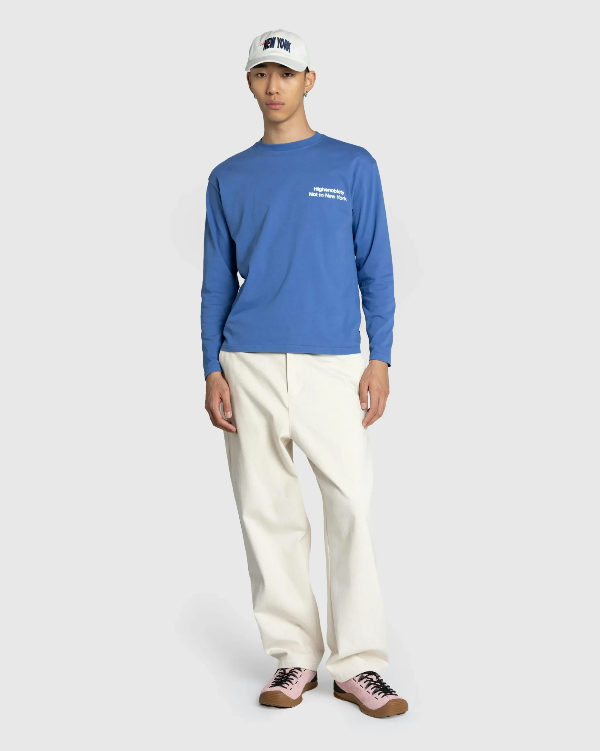 Outlet Highsnobiety Blur Long-Sleeve T-Shirt blue