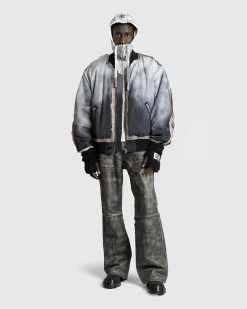 New Acne Studios Bomber Jacket Faded Black fadedblack
