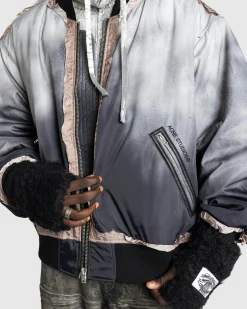 New Acne Studios Bomber Jacket Faded Black fadedblack
