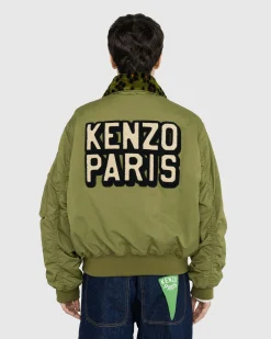 Hot Kenzo Bomber Jacket Green khaki