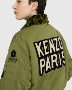 Hot Kenzo Bomber Jacket Green khaki