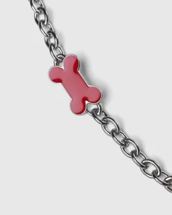 Cheap Marni Bone Necklace red