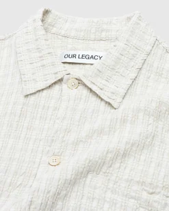 Best Sale Our Legacy Box Short-Sleeve Shirt Light Authentic Seersucker lightauthenticseersucker