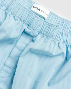 Clearance Tekla Boxer Shorts Mist Stripes miststripes
