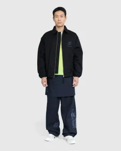 Fashion NTS Brushed Nylon Trackpa Navy black
