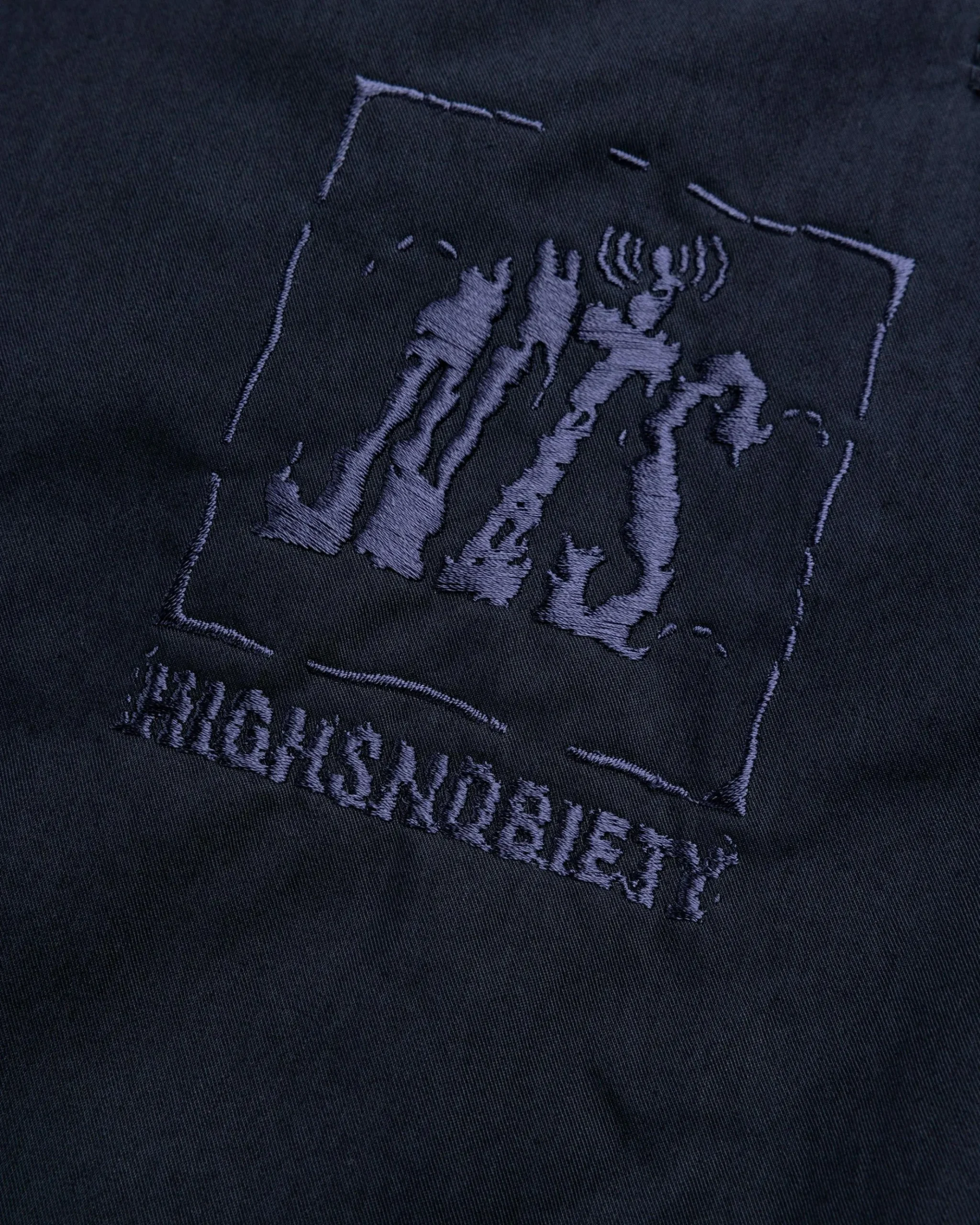 Fashion NTS Brushed Nylon Trackpa Navy black