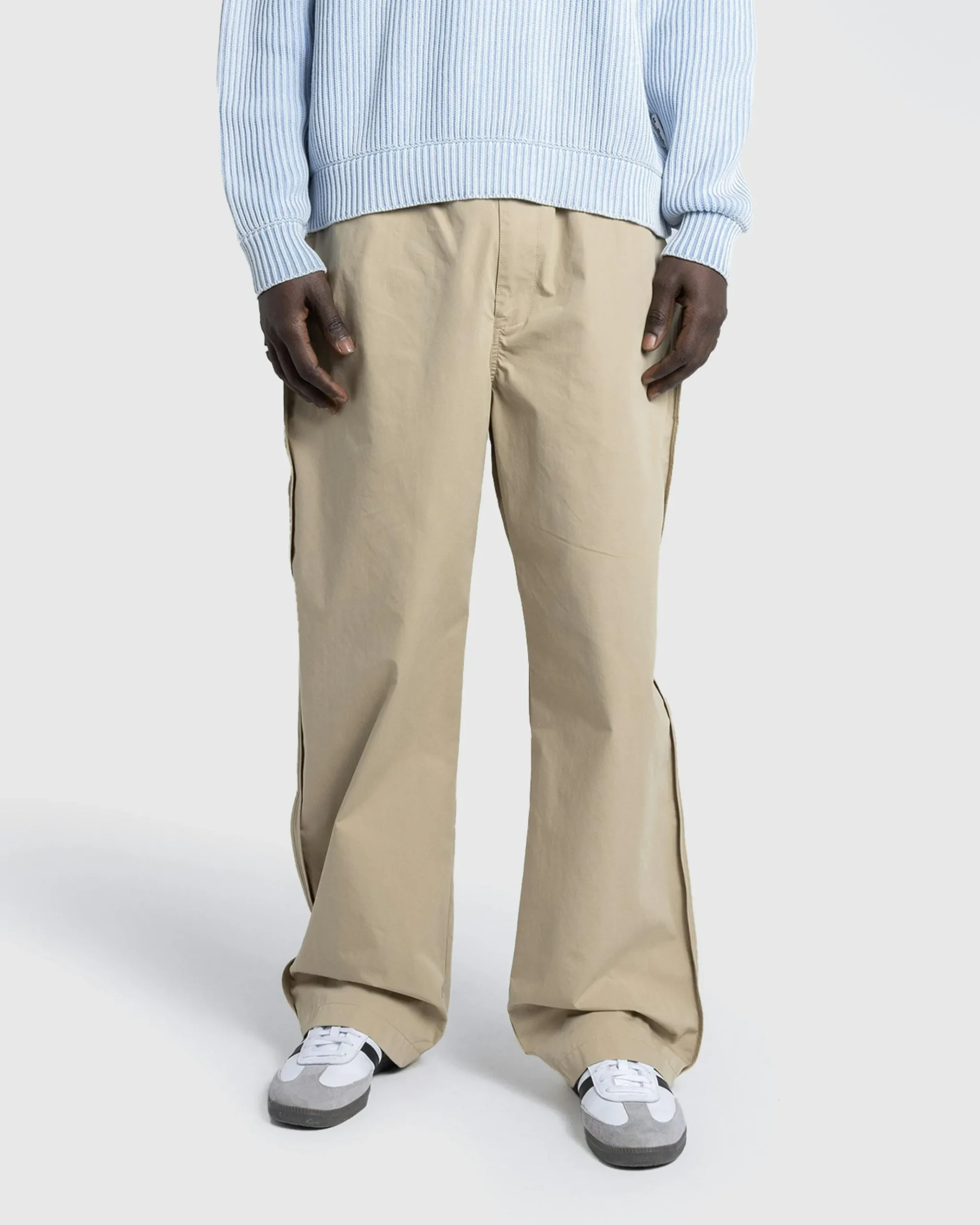 Outlet Highsnobiety HS05 Brushed Reverse Piping Trouser beige