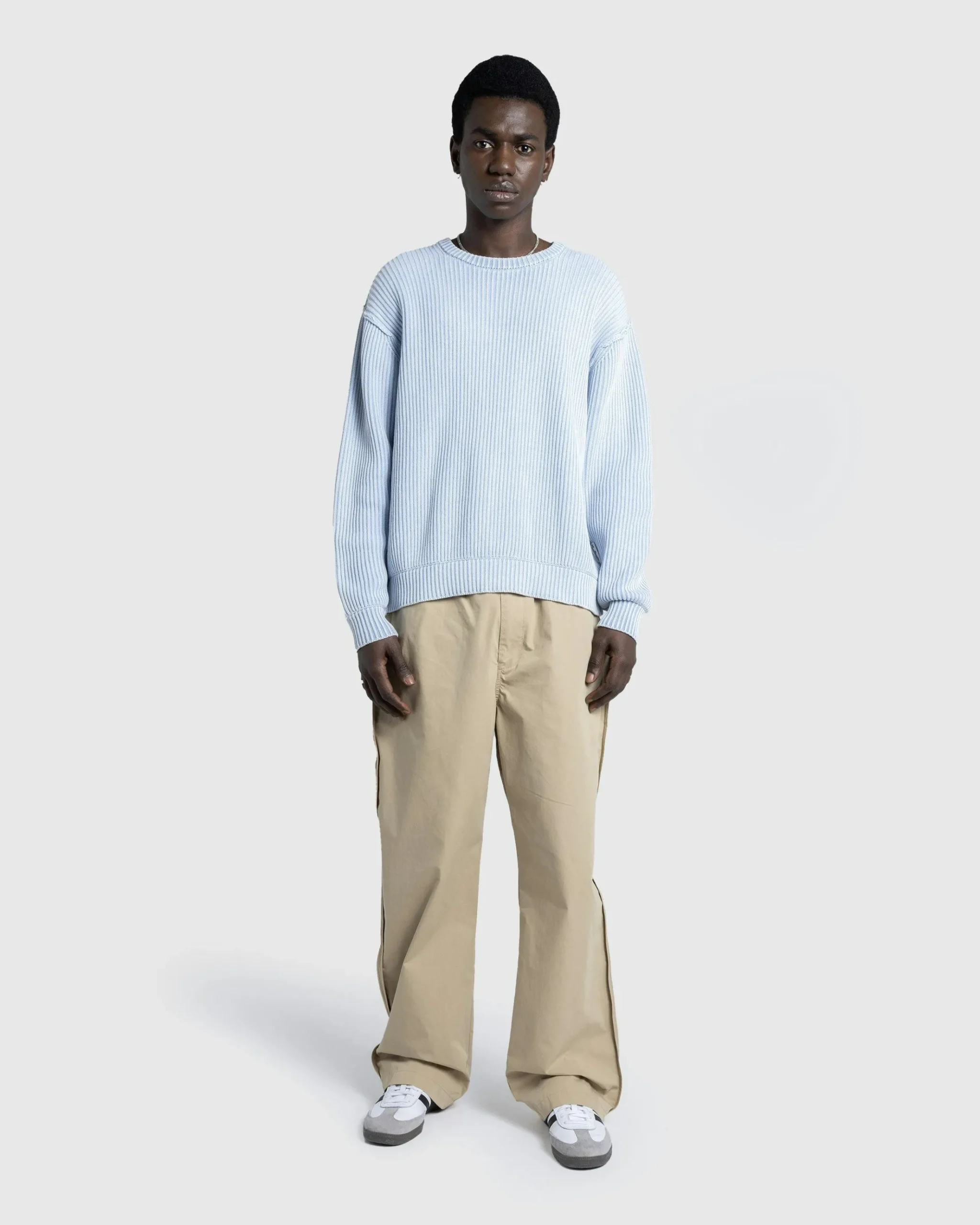 Outlet Highsnobiety HS05 Brushed Reverse Piping Trouser beige