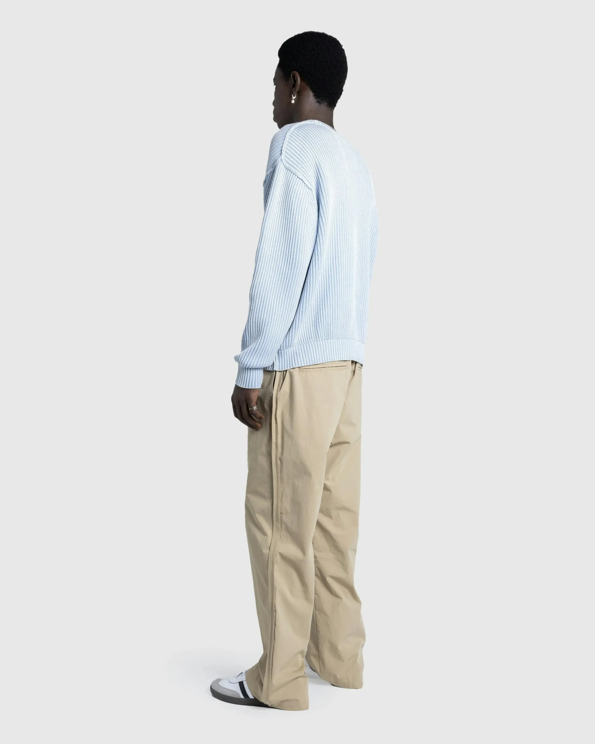 Outlet Highsnobiety HS05 Brushed Reverse Piping Trouser beige