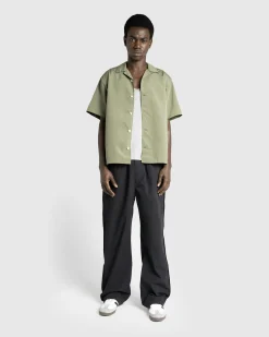 Outlet Highsnobiety HS05 Brushed Short-Sleeve Shirt green