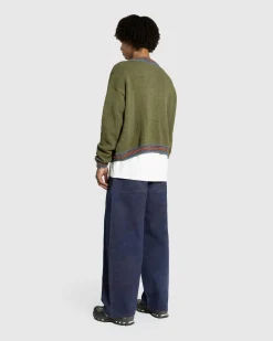 Clearance Story mfg. Bulb Cardigan olive