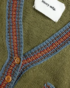 Clearance Story mfg. Bulb Cardigan olive