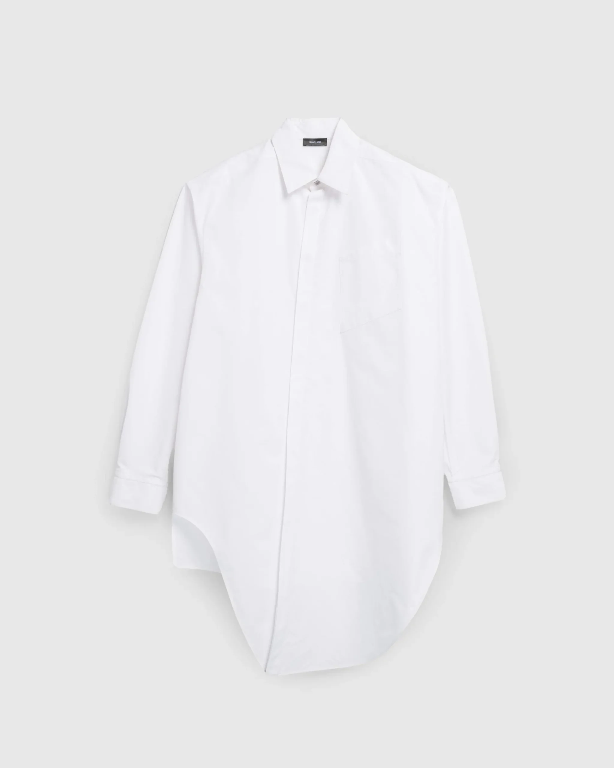 Shop Mugler Button-Down Top Blanc Optique blancoptique