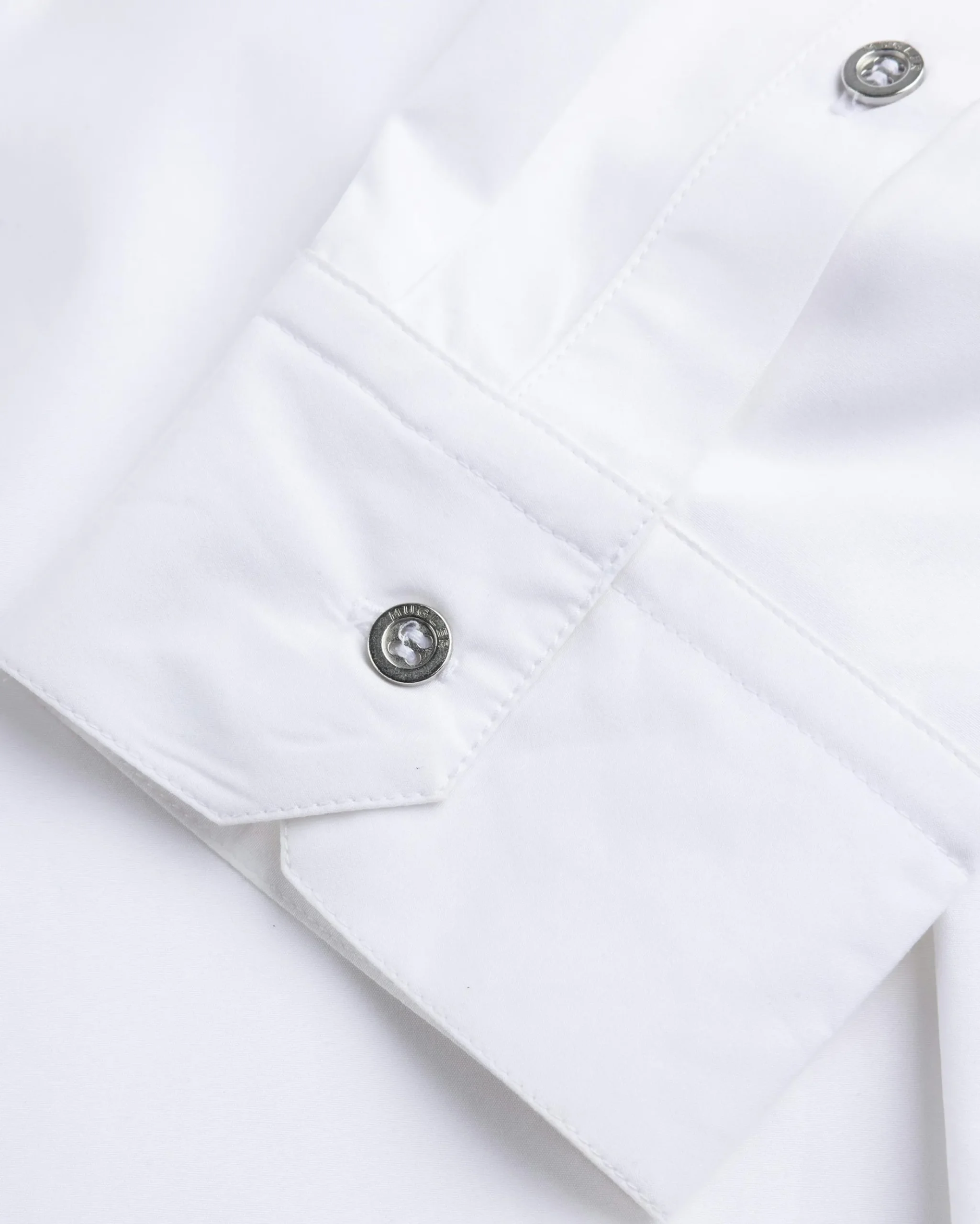 Shop Mugler Button-Down Top Blanc Optique blancoptique