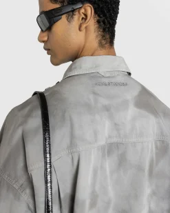 New Acne Studios Button-Up Shirt Mid Grey midgrey