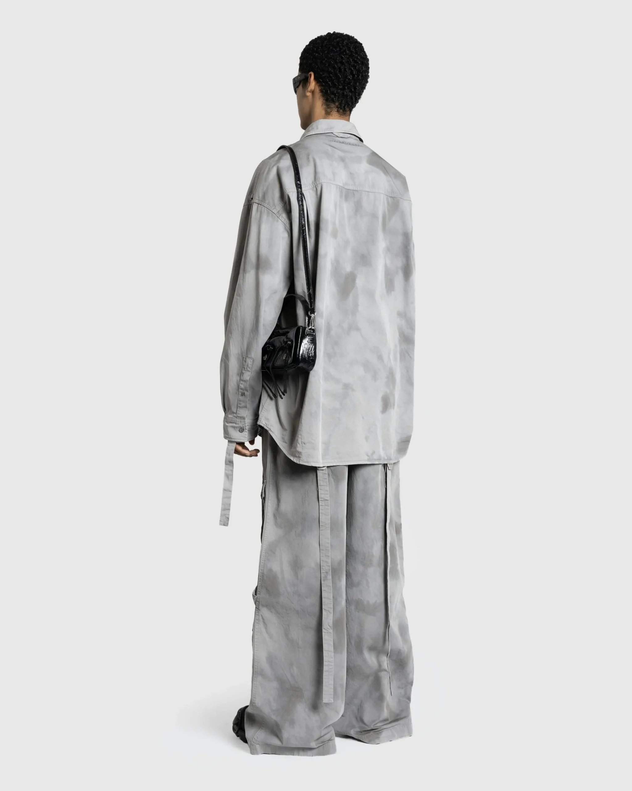 New Acne Studios Button-Up Shirt Mid Grey midgrey