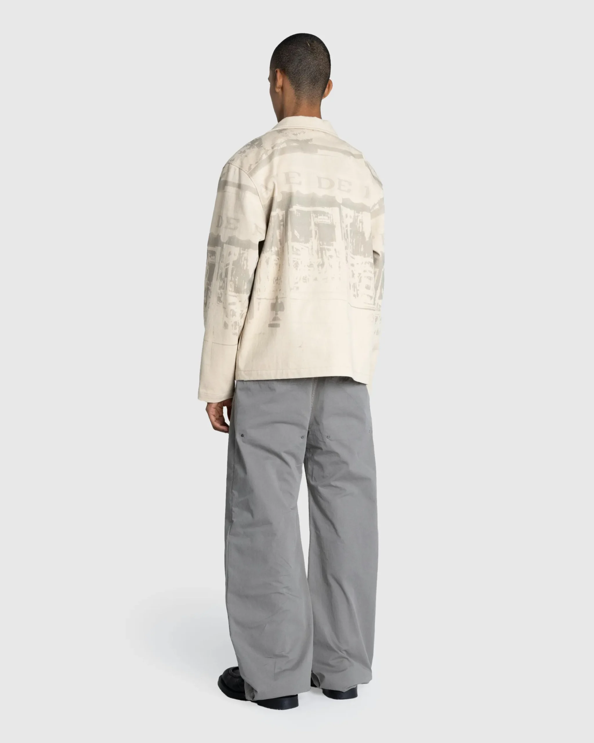 Hot Café de Flore Café Jacket Beige printed