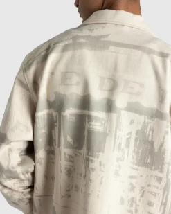 Hot Café de Flore Café Jacket Beige printed