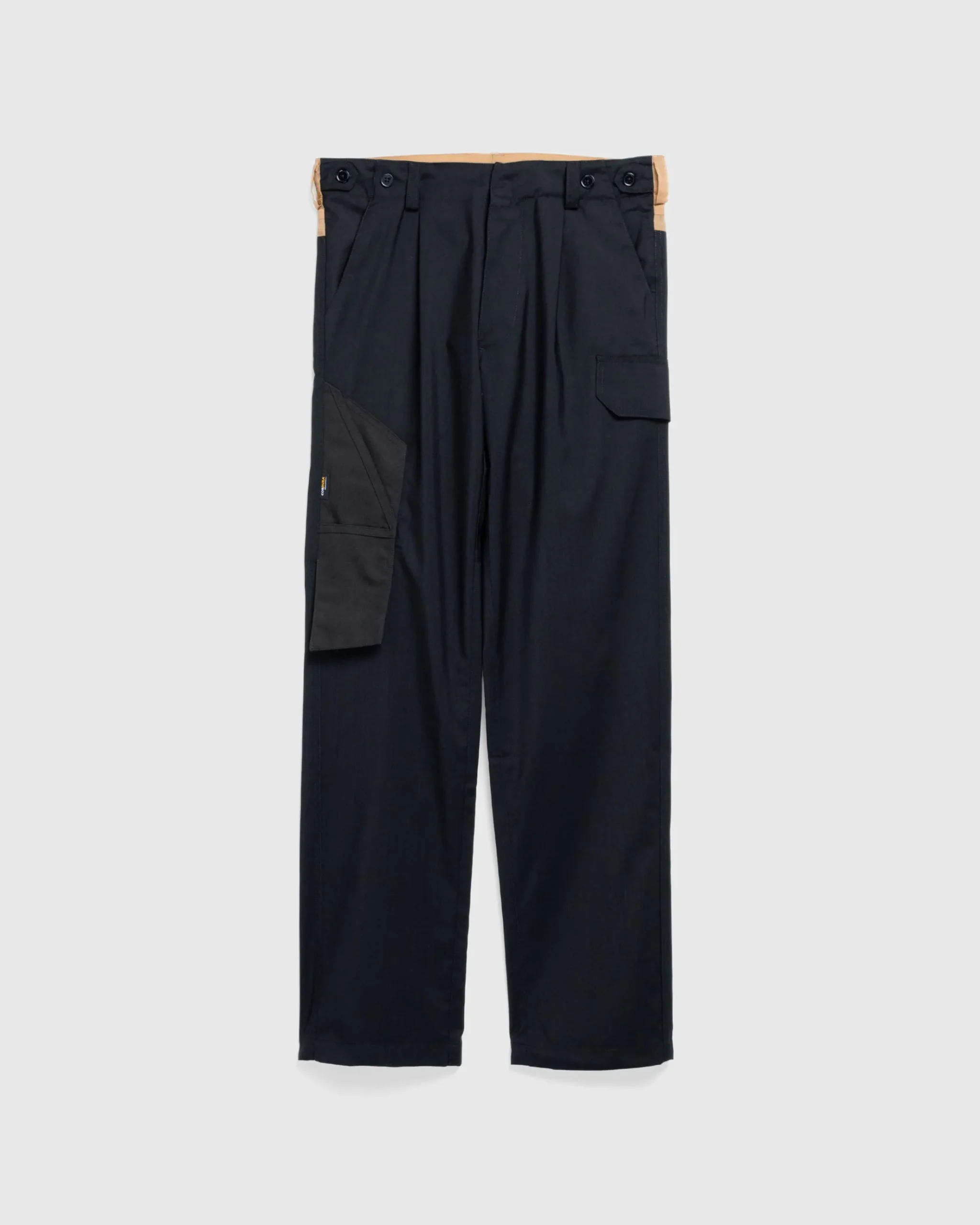 Clearance Olly Shinder Cargo Suit Trouser With Cordura Knife Pocket and Sheer Back Yoke black/champagne