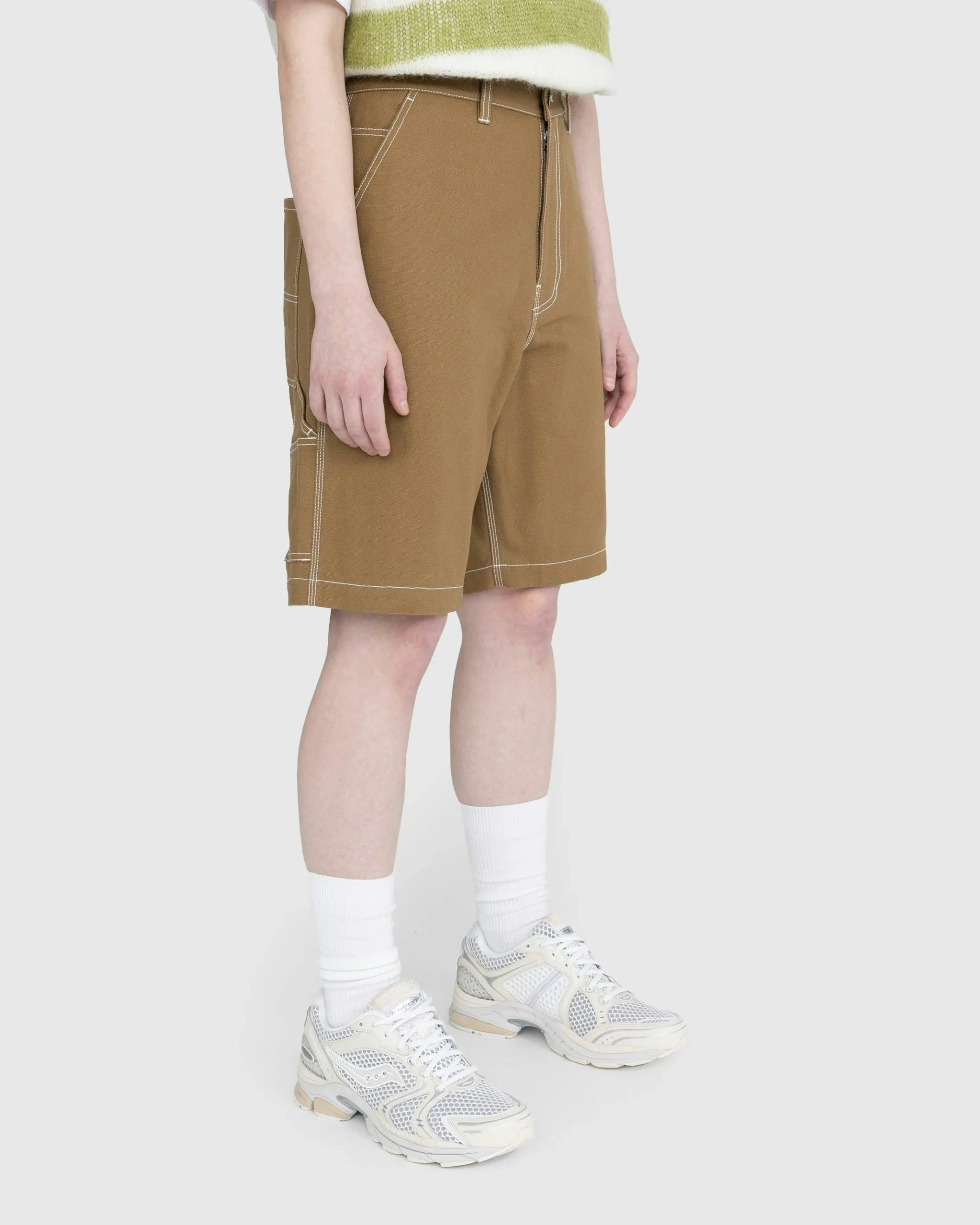 Cheap Highsnobiety Carpenter Shorts Dark Beige darkbeige