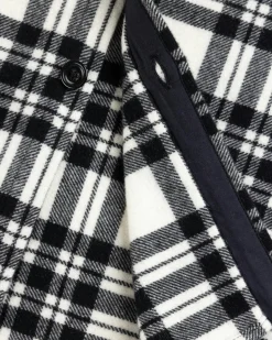 Discount Woolrich Black Label Cashmere Shirt Jacket Black/White blackwhite