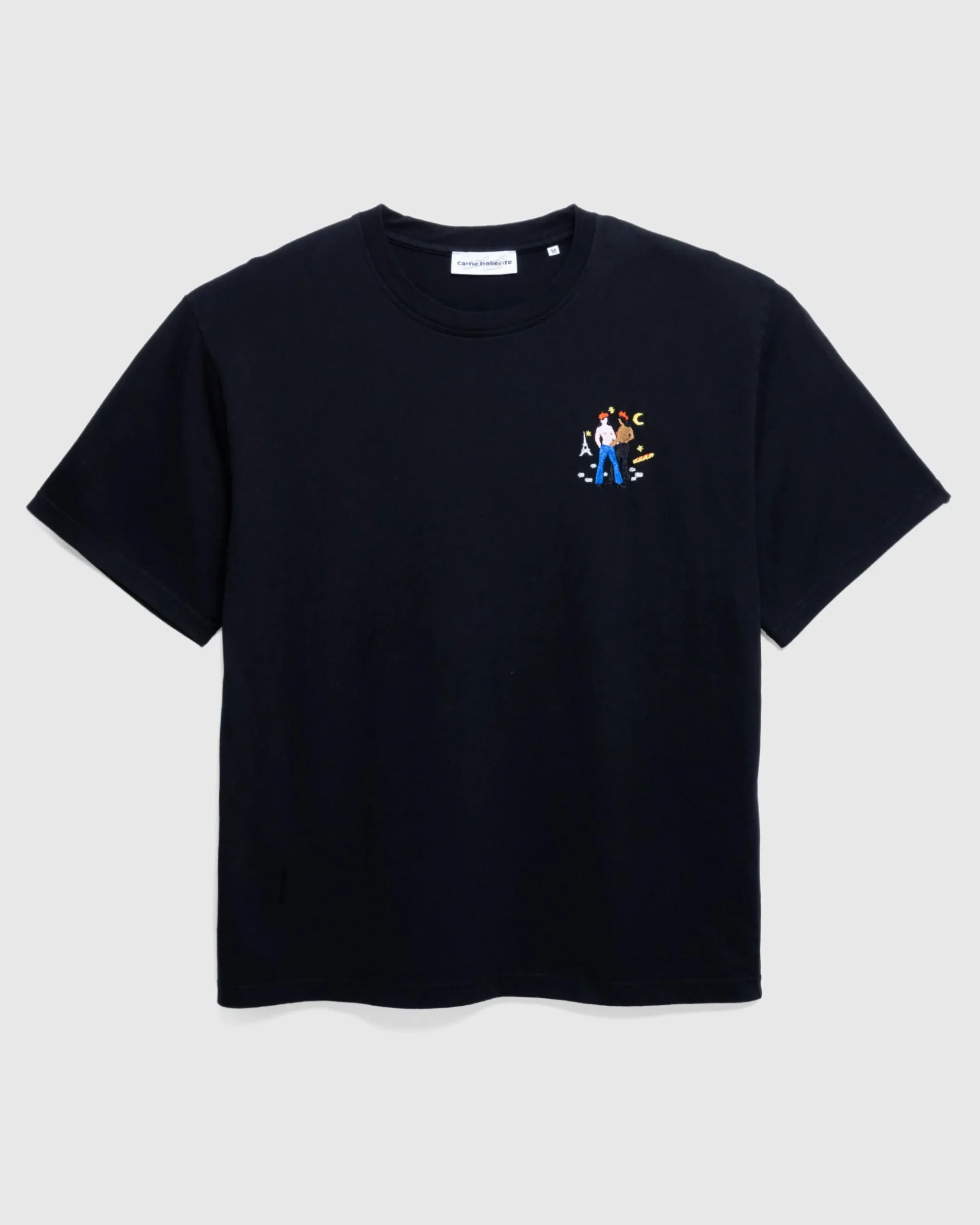 Shop Carne Bollente Chic Cheek in Paris T-Shirt black