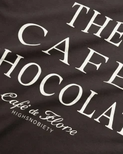 Fashion Café de Flore Chocolat T-Shirt Brown darkgrey