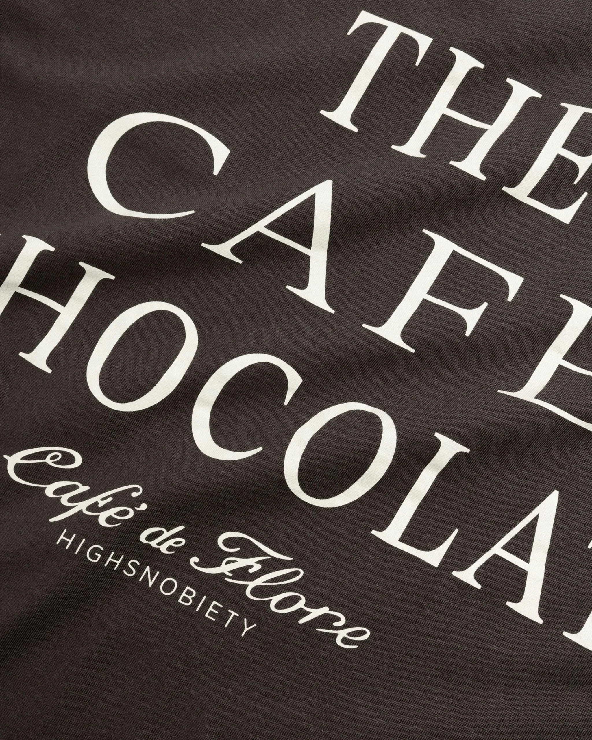 Fashion Café de Flore Chocolat T-Shirt Brown darkgrey