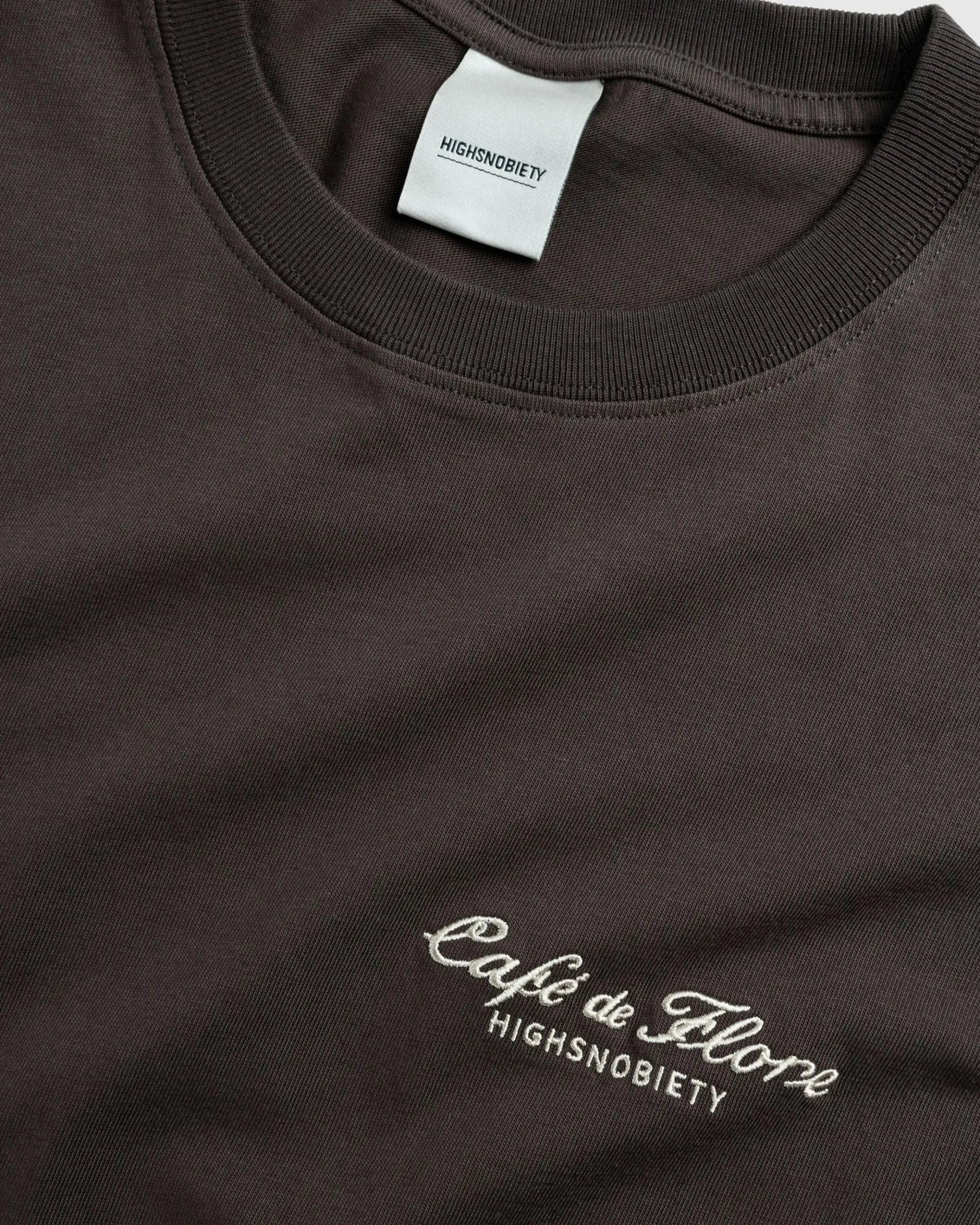Fashion Café de Flore Chocolat T-Shirt Brown darkgrey