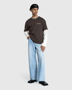Fashion Café de Flore Chocolat T-Shirt Brown darkgrey