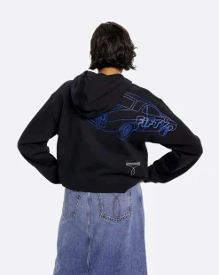 Clearance Calvin Klein CK50 Women's cropped Hoody black