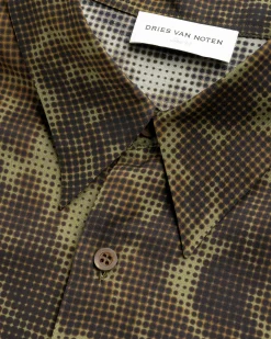 Shop Dries van Noten Clasen Short-Sleeve Shirt Dessin C dessinc