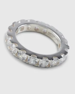 Best Hatton Labs Classic Eternity Ring Sterling Silver/White