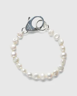 Shop Hatton Labs Classic Pearl Bracelet White sterlingsilver